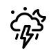 thunder and lightning icon